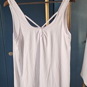 White Sleeveless Tank Top